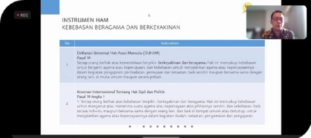 MENJERNIHKAN PANDANGAN KOMNAS HAM  TENTANG KEBEBASAN BERAGAMA DAN BERKEYAKINAN